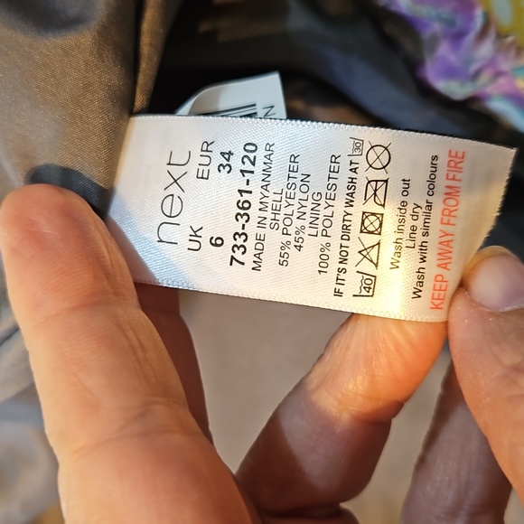 *AS NEW* NEXT rain coat w hood - outdoors, rambling, birding. Bomber jacket - Picture 13 of 15